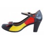 Marimea 36 Pantofi dama din piele naturala, toc de 7cm - P13423NRG